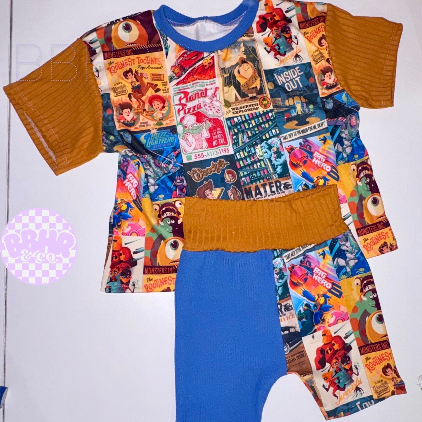 3T Oversized tee & harem shorts