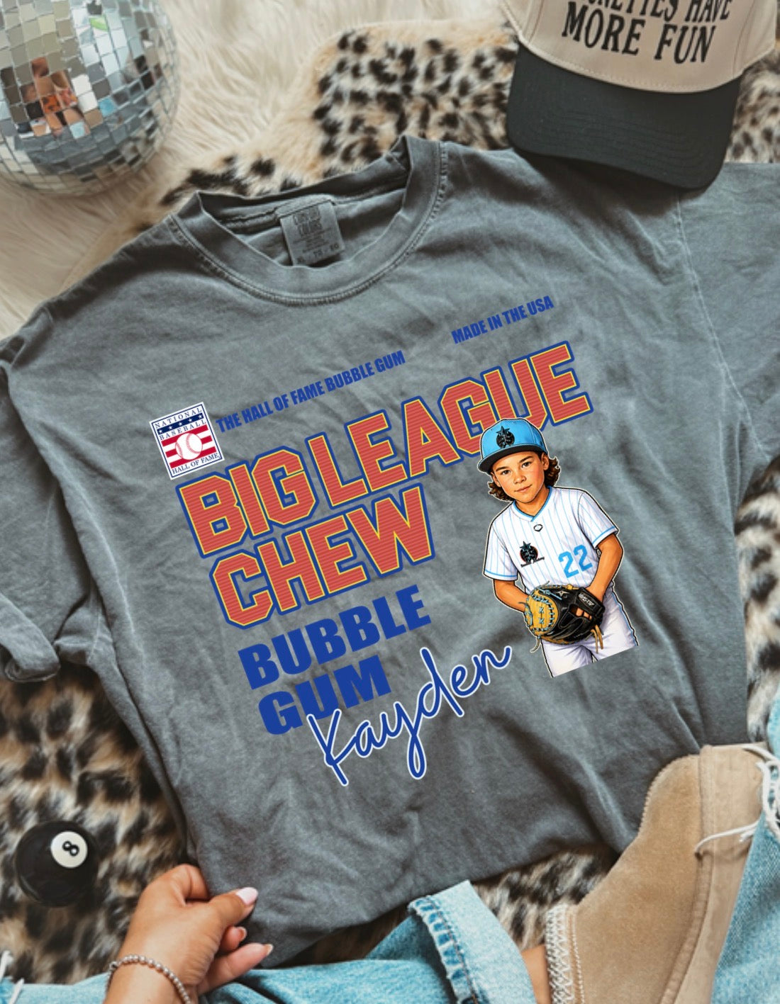 Big League Chew Custom Caricature