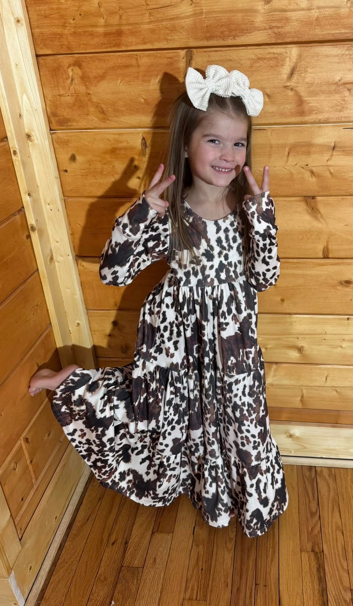 Layered Dress Long Sleeve Ankle Length