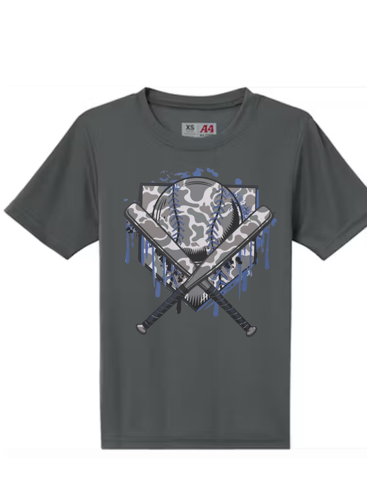 Youth Performance Grey/Blue Camo