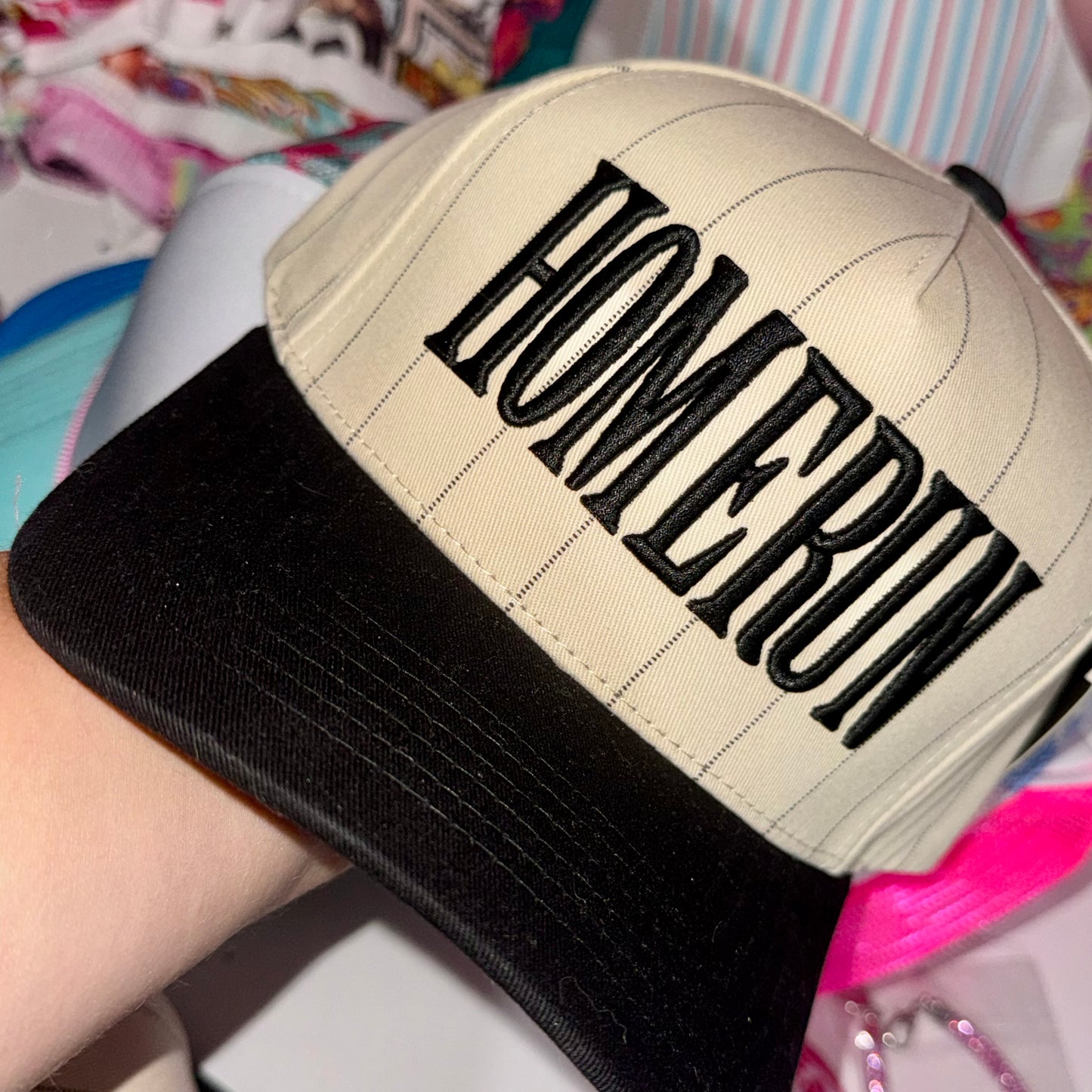 Embroidered Home Run cap