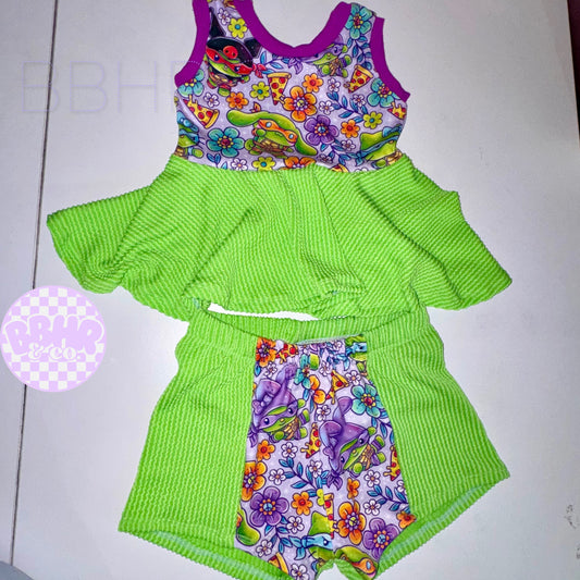 4T Peplum + Breezy shorts