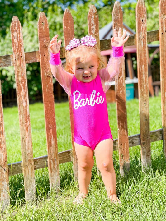 Barbie Leotard with Mesh Sleeves