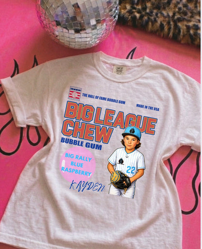 Big League Chew Custom Caricature