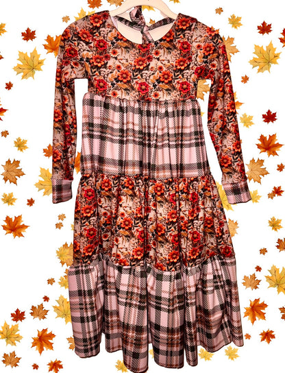 Layered Dress Long Sleeve Ankle Length